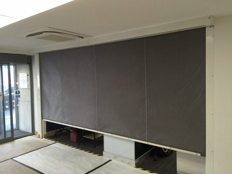 London Office Fire Curtain- Westwood Security Shutters Ltd.