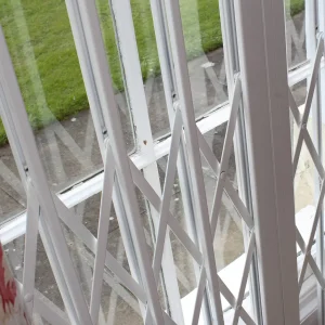 collapsible gates secure windows
