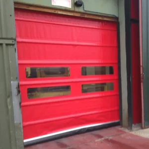red high speed door