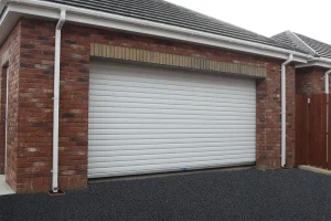 white insulated industrial door