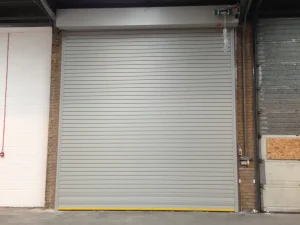 grey roller shutter