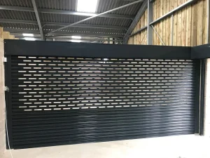 black brick bond lathes roller shutter